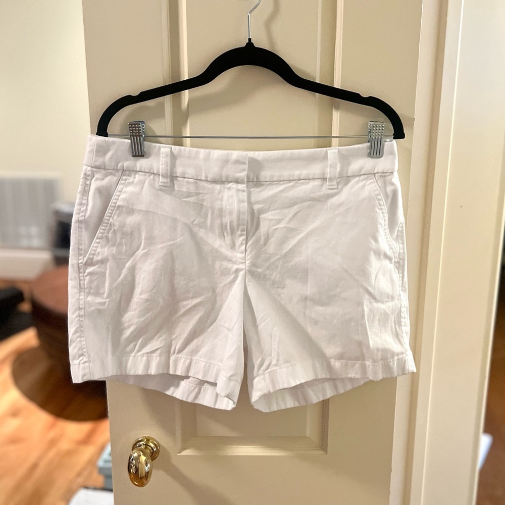 White J. Crew Shorts